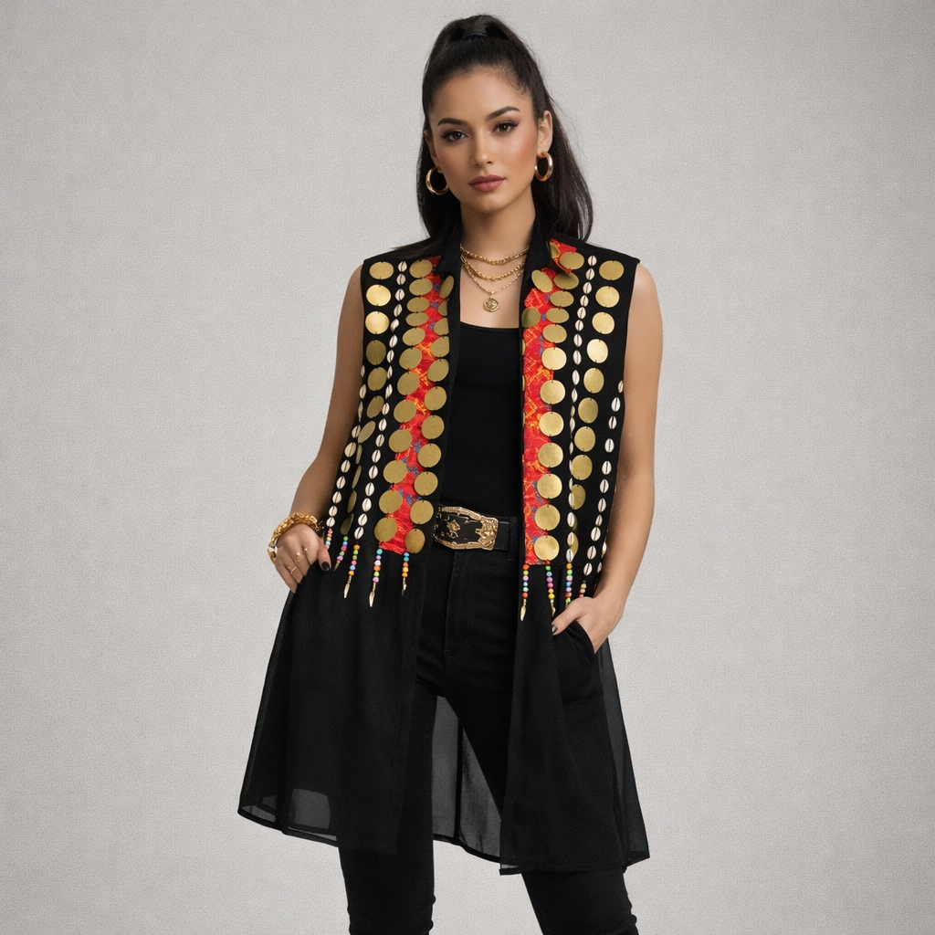 Bedouin Vest with coins