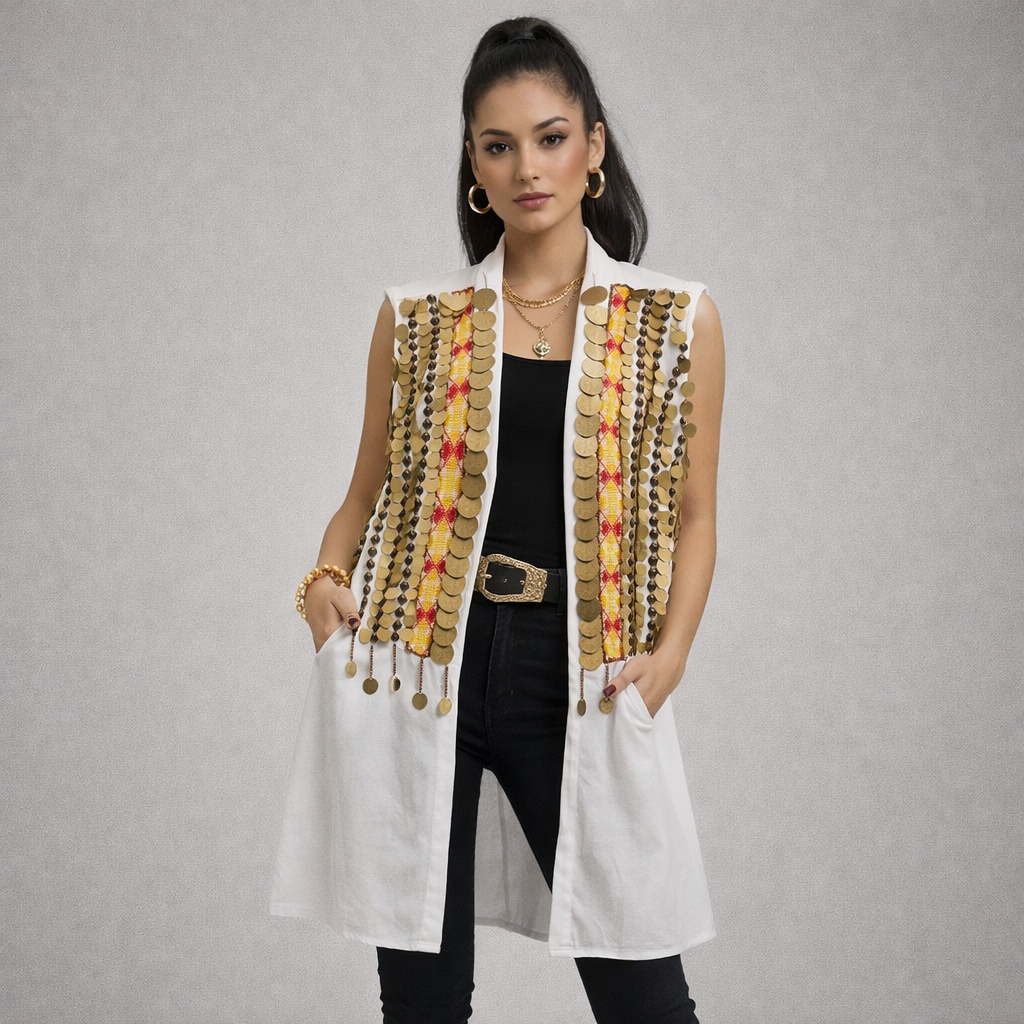 Bedouin Vest with coins